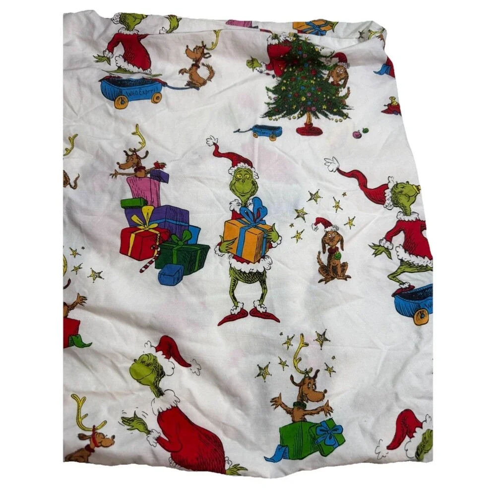 Pottery Barn Kids Dr. Seuss the Grinch Max Organic Pillow Cover